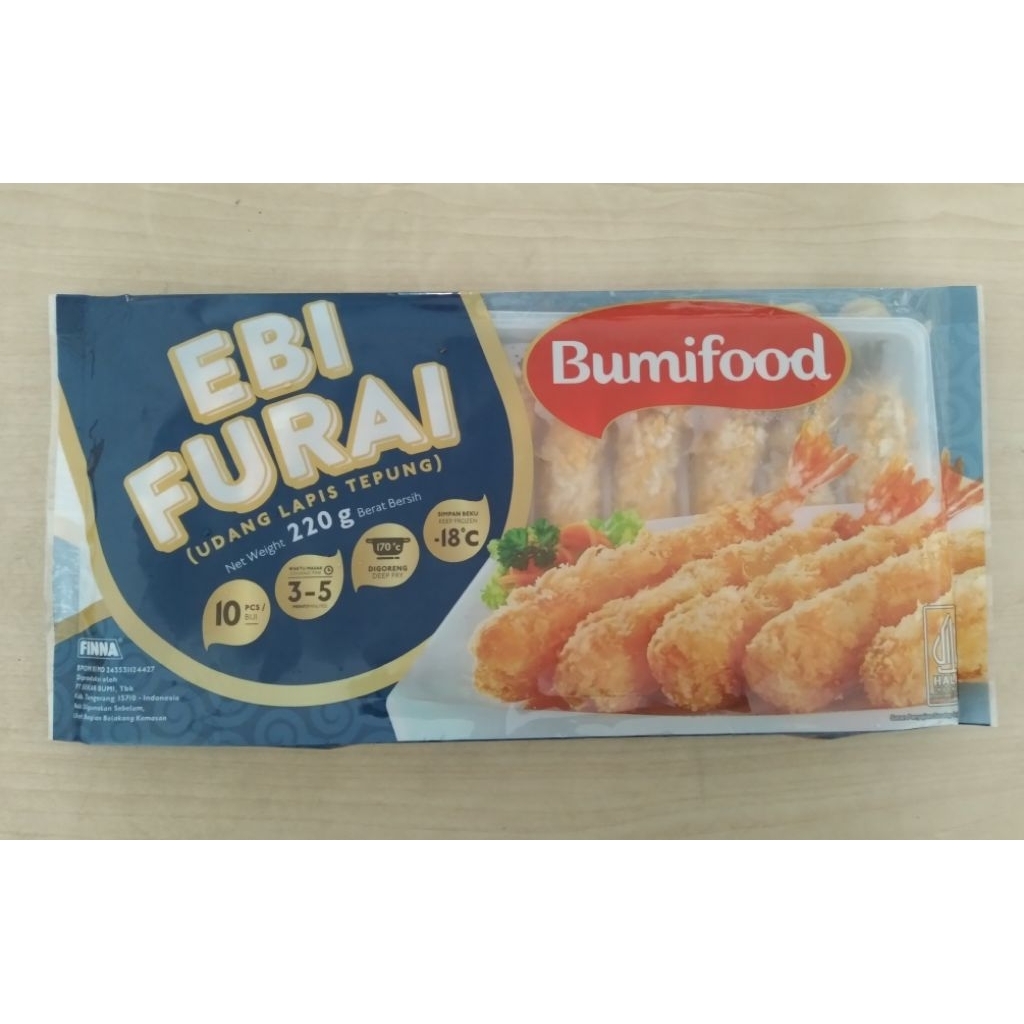 

Bumifood Ebi furai 220gr (isi 10)