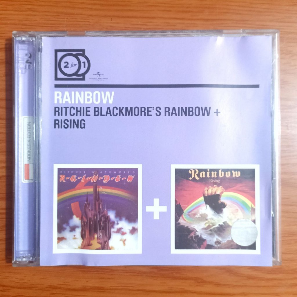 CD Original 2 for 1 Rainbow album Ritchie Blackmores Rainbow dan album Rising