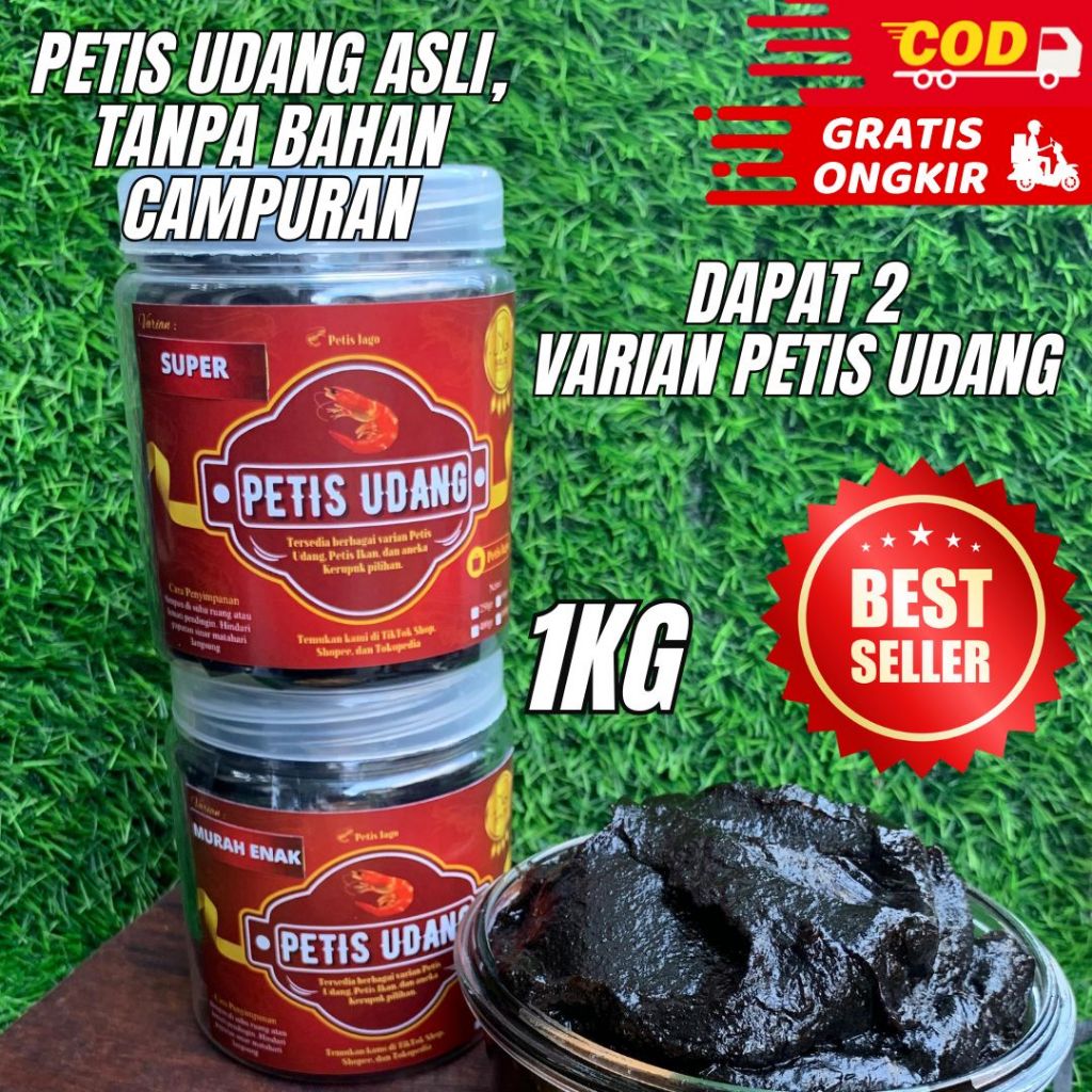 

Petis Udang Asli Sidoarjo Murah Petis Udang Paket Hemat 1kg 2 Varian Petis udang Asli Tanpa Campuran