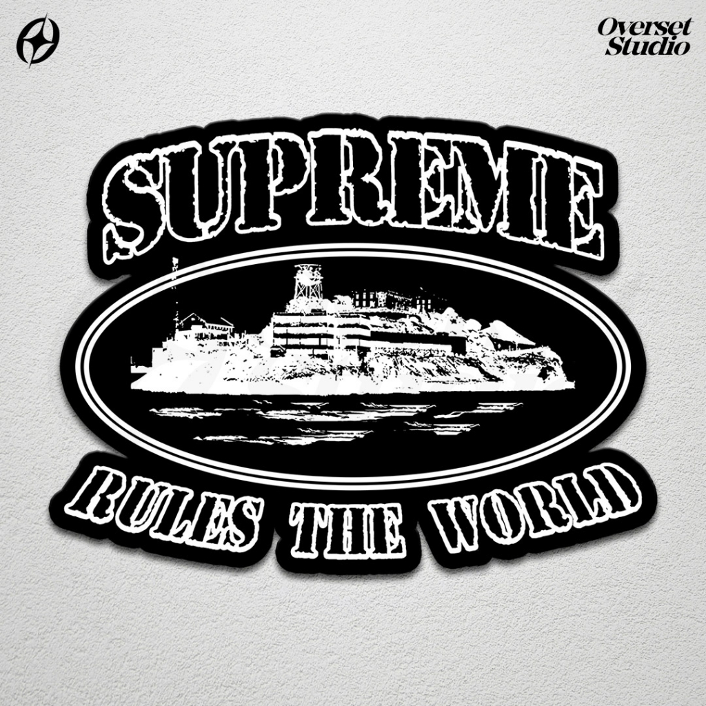 

(GRATIS ONGKIR & COD) Sticker Corteiz x Supreme / Supreme Corteiz Rules The World / Sticker Brand Logo Corteiz CRTZRTW Hypebeast Streetwear / Sticker Vinyl Glossy / Sticker Aesthetic / Stiker Brand Lokal / Stiker Satuan / Sticker Helm / Stiker Tumbler