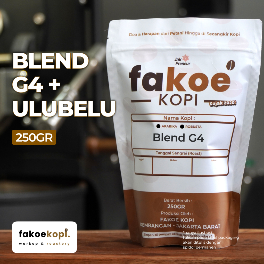 

Kopi Arabika Gayo Grade 4 + Robusta Ulubelu Blend