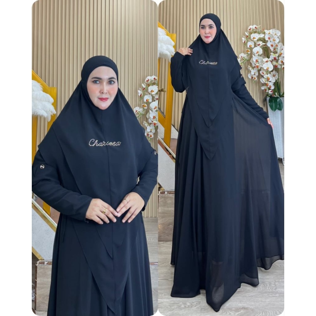 zaskia series - gamis syar'i full cerutybabydoll mewah cantik