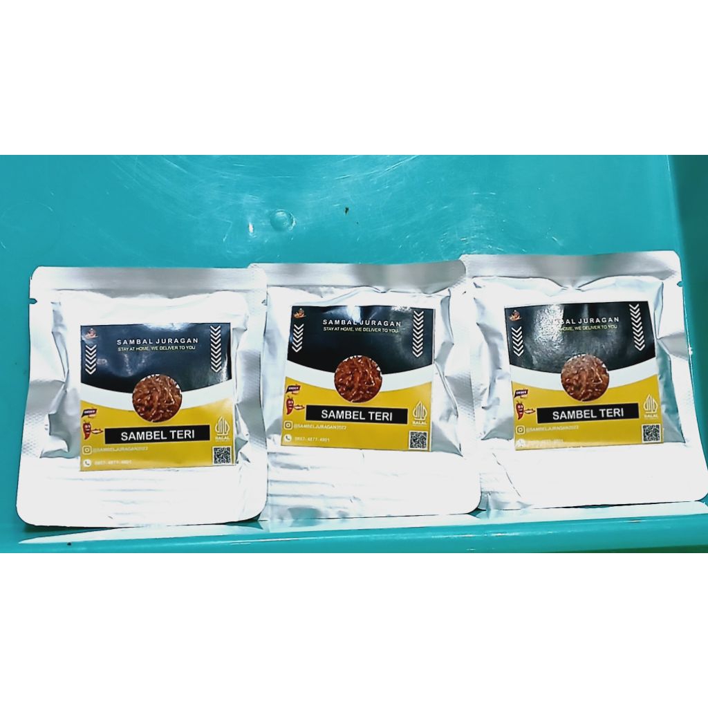 

Sambel Teri Kemasan Sachet. Sambel Juragan