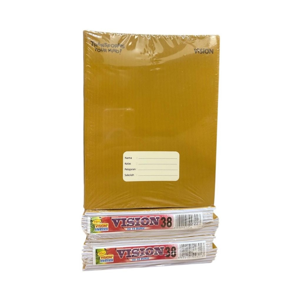 

NEW Buku Tulis Vision 38 Lembar - Kertas Halus & Tebal untuk Sekolah SD SMP SMA 1 Pack RBU