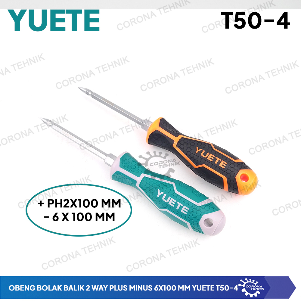 Stok Lama - Obeng Bening Bolak Balik 2 Way PH2 - Minus 6 mm