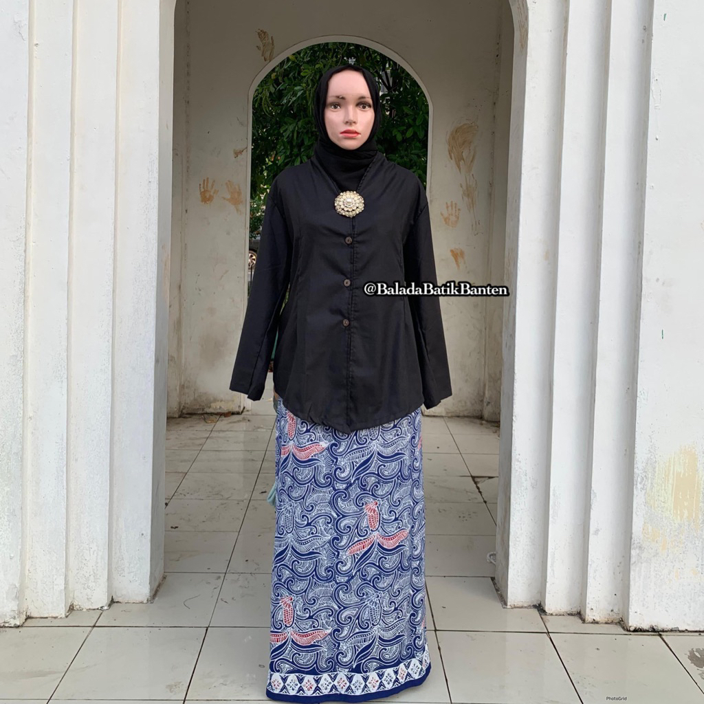 Batik Khas Kota Serang Motif Saung Patok (Kebaya Toyobo Kain/Rok Saung Patok)