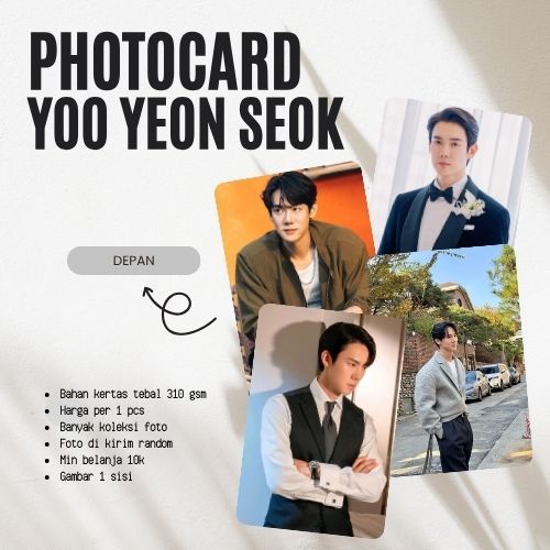 [1PCS] PHOTOCARD YOO YEON SEOK | PHOTOCARD KPOP | PHOTOCARD DRAKOR | PHOTOCARD DRACIN