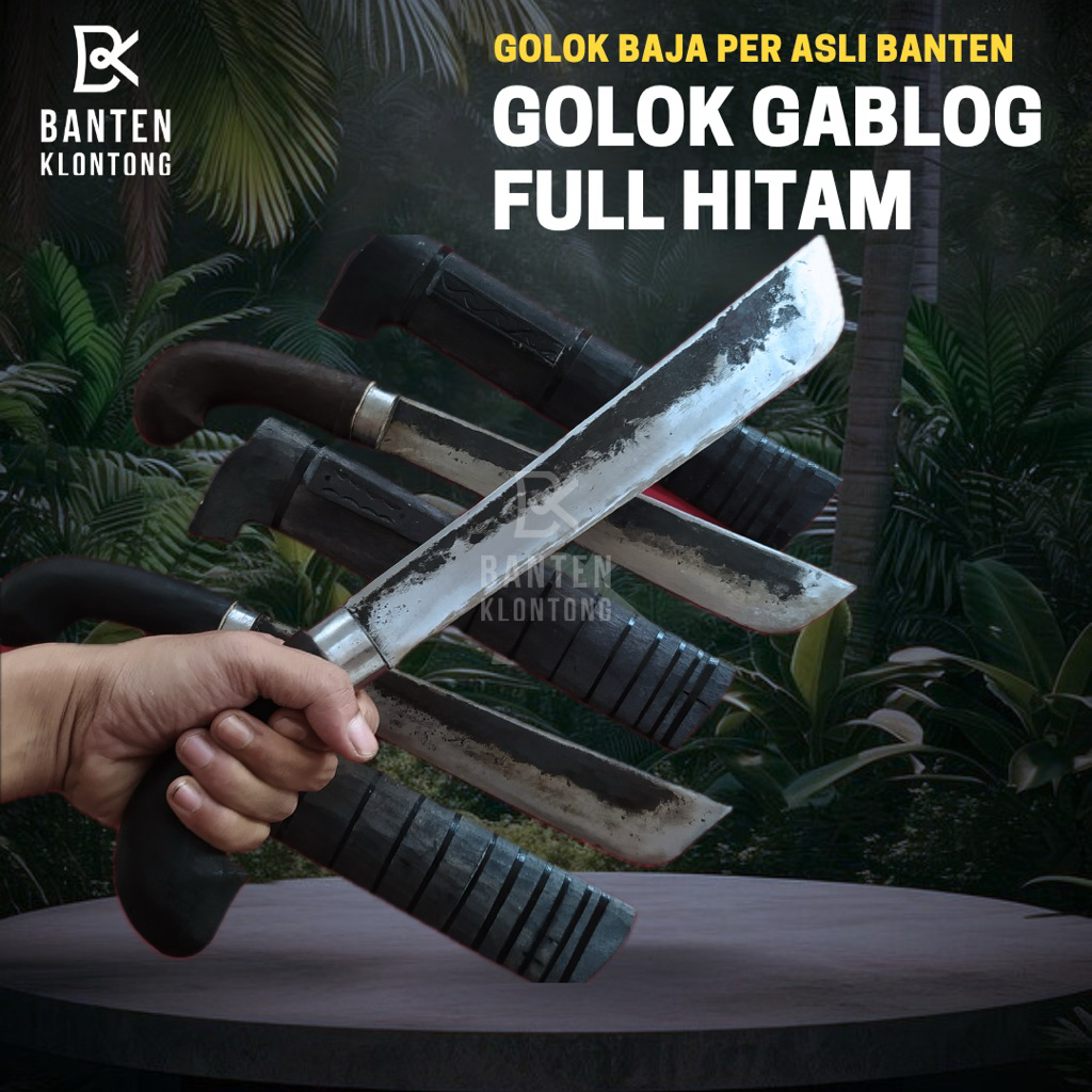 BANTEN KLONTONG pisau pemotong kayu baja per siap pakai