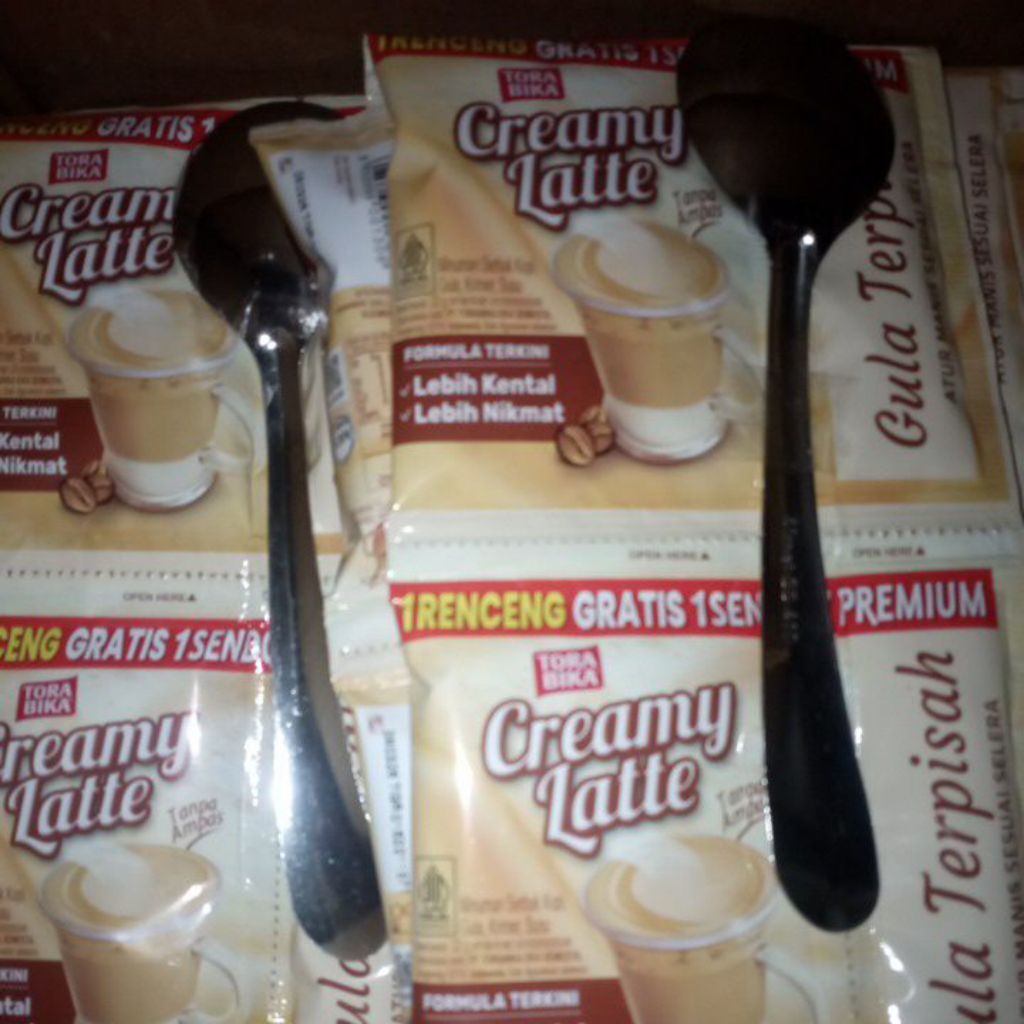 

Torabika creamy latte hadiah sendok isi 10 (ORI garansi uang kembali)