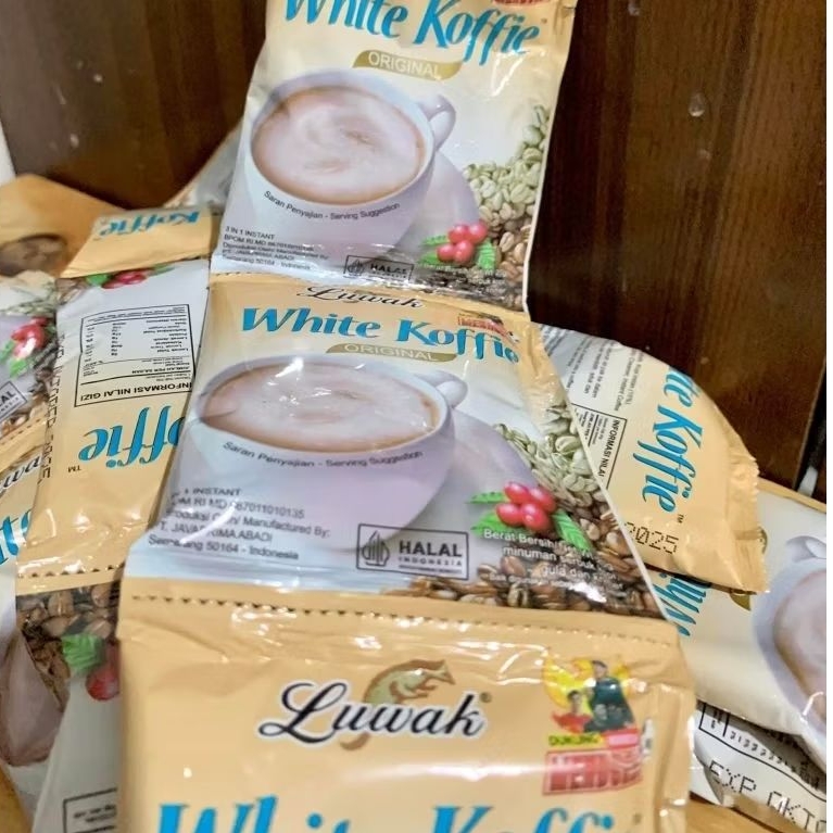 

LUWAK WHITE KOFFIE RENCENG 10SACHET/KOPI LUWAK WHITE KOFFIE RENCENG 10SACHET