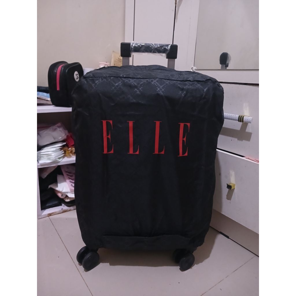 Sarung koper/cover koper universal size 24/25 inch merk elle original