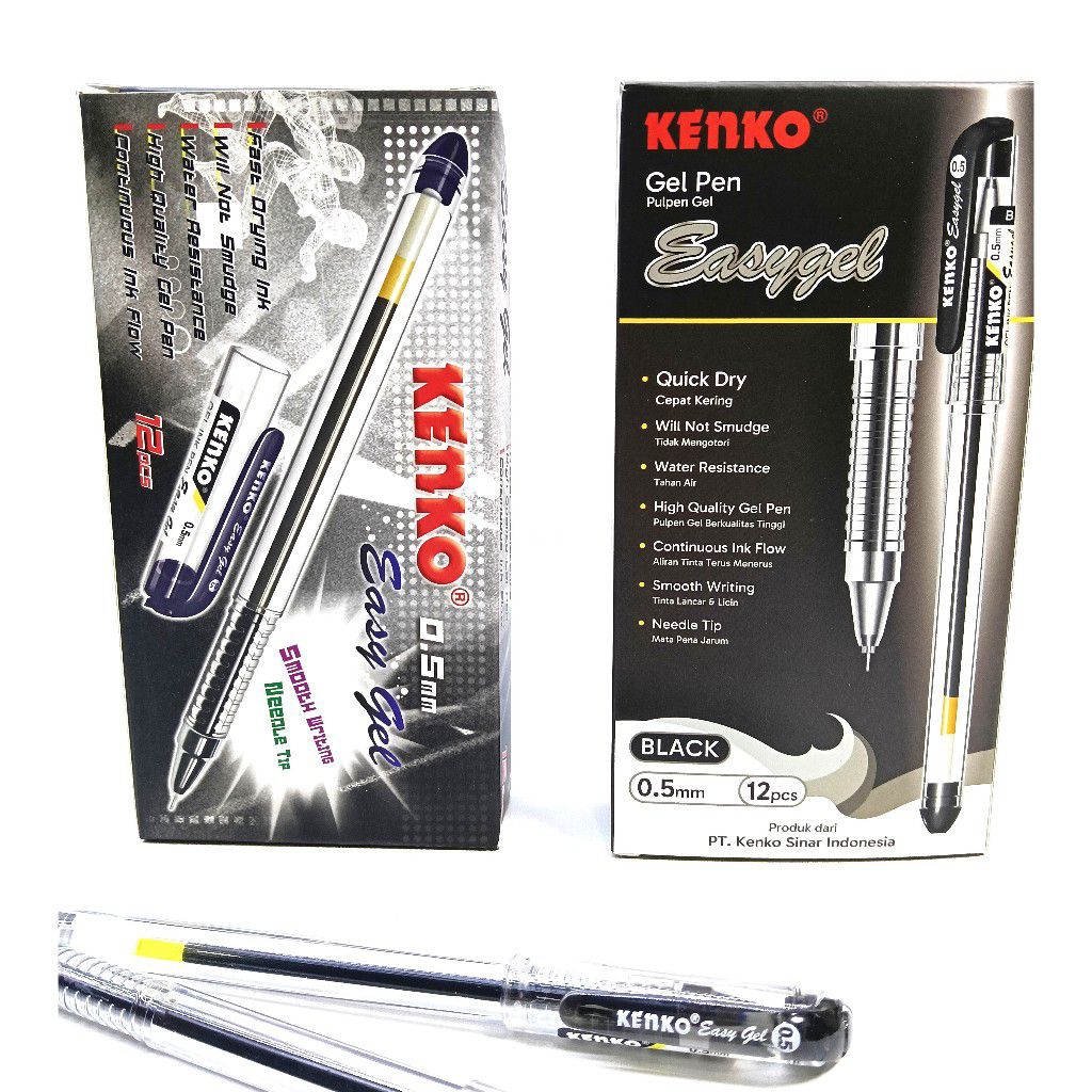 

Pulpen Gel pen Kenko Easygel ( 12 pcs ) 1 box