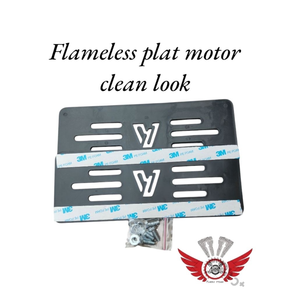 promo termurah flameless plat nomor variasi  Beat vario scoopy Genio pcx supra revo stylo ADV Forza 