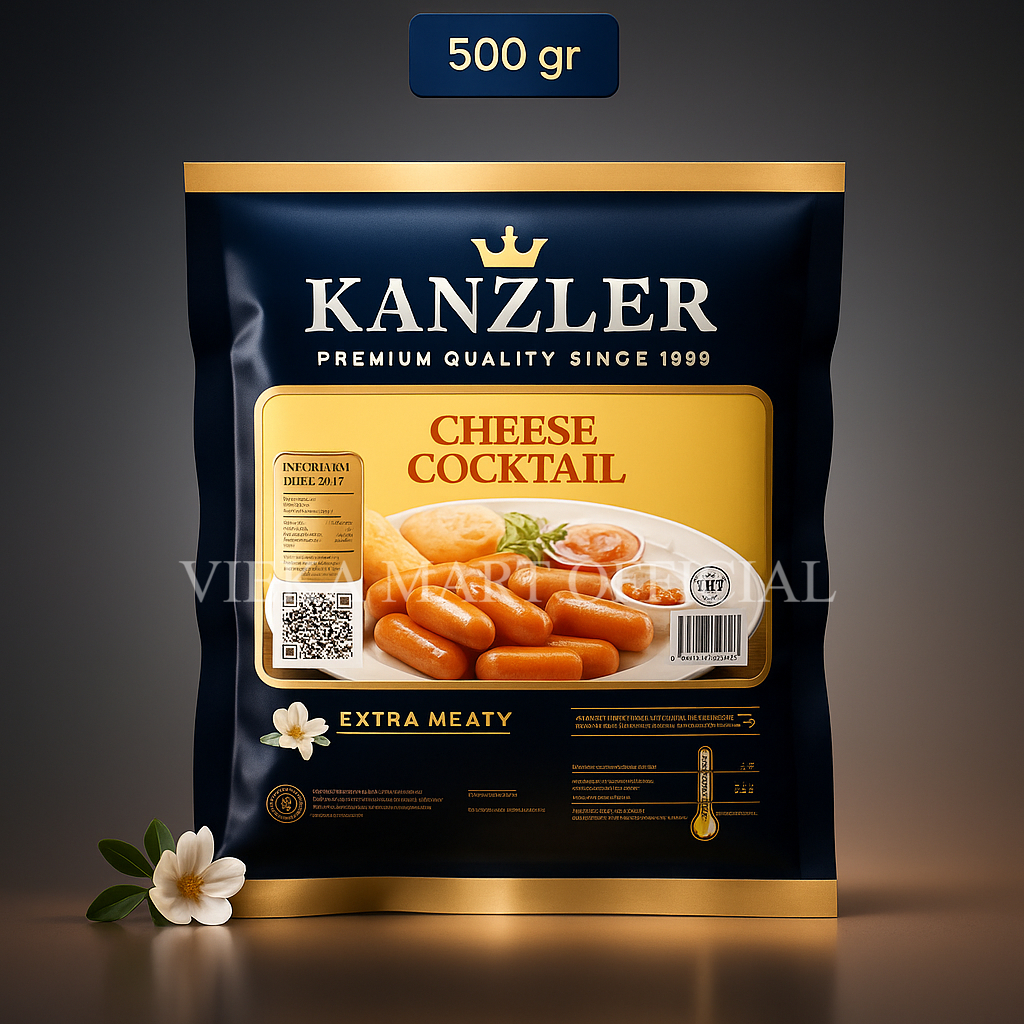 

Kanzler Sosis Cheese Cocktail 500g