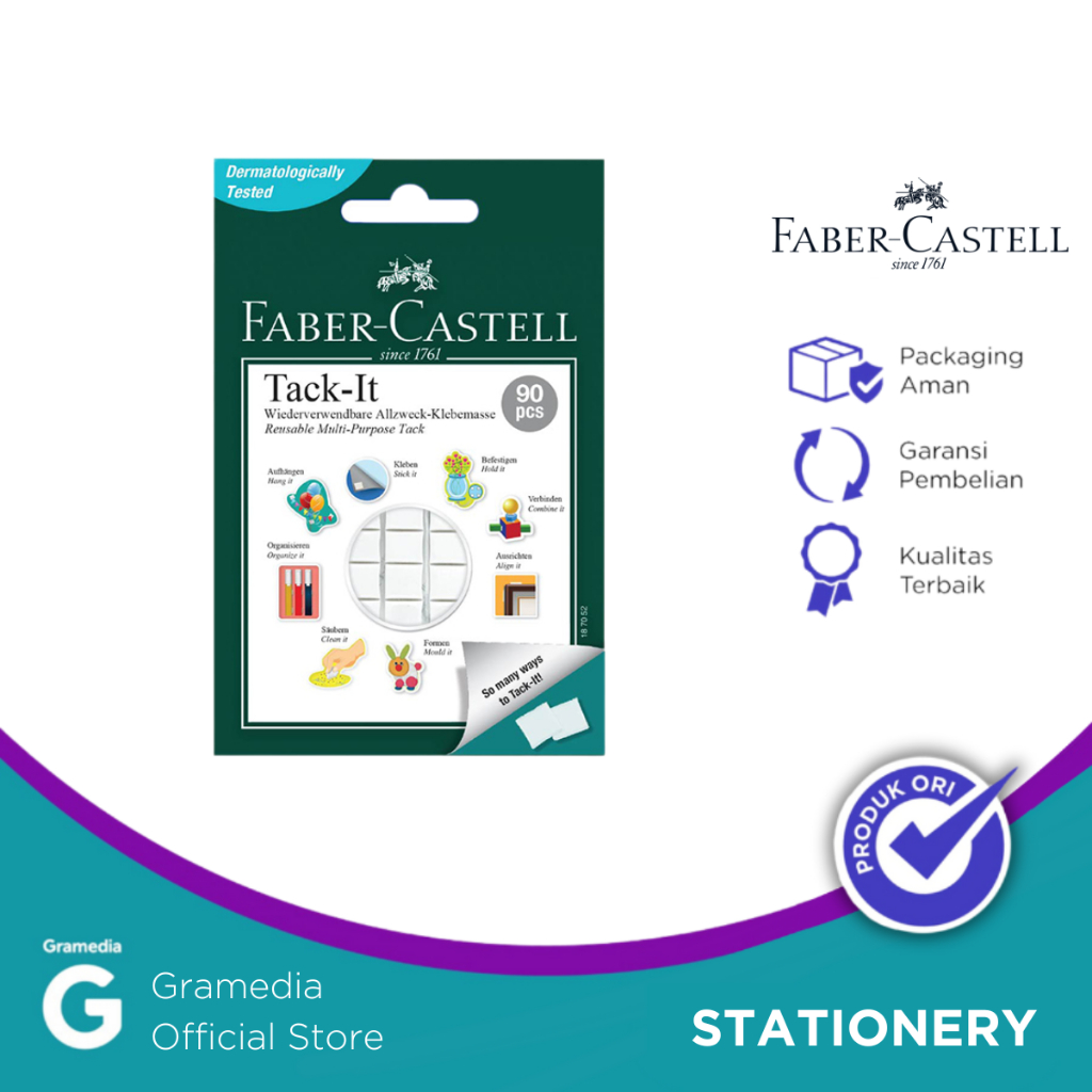 

Gramedia Pekanbaru - Faber Castell - Tack It (Perekat Multifungsi) Warna Putih