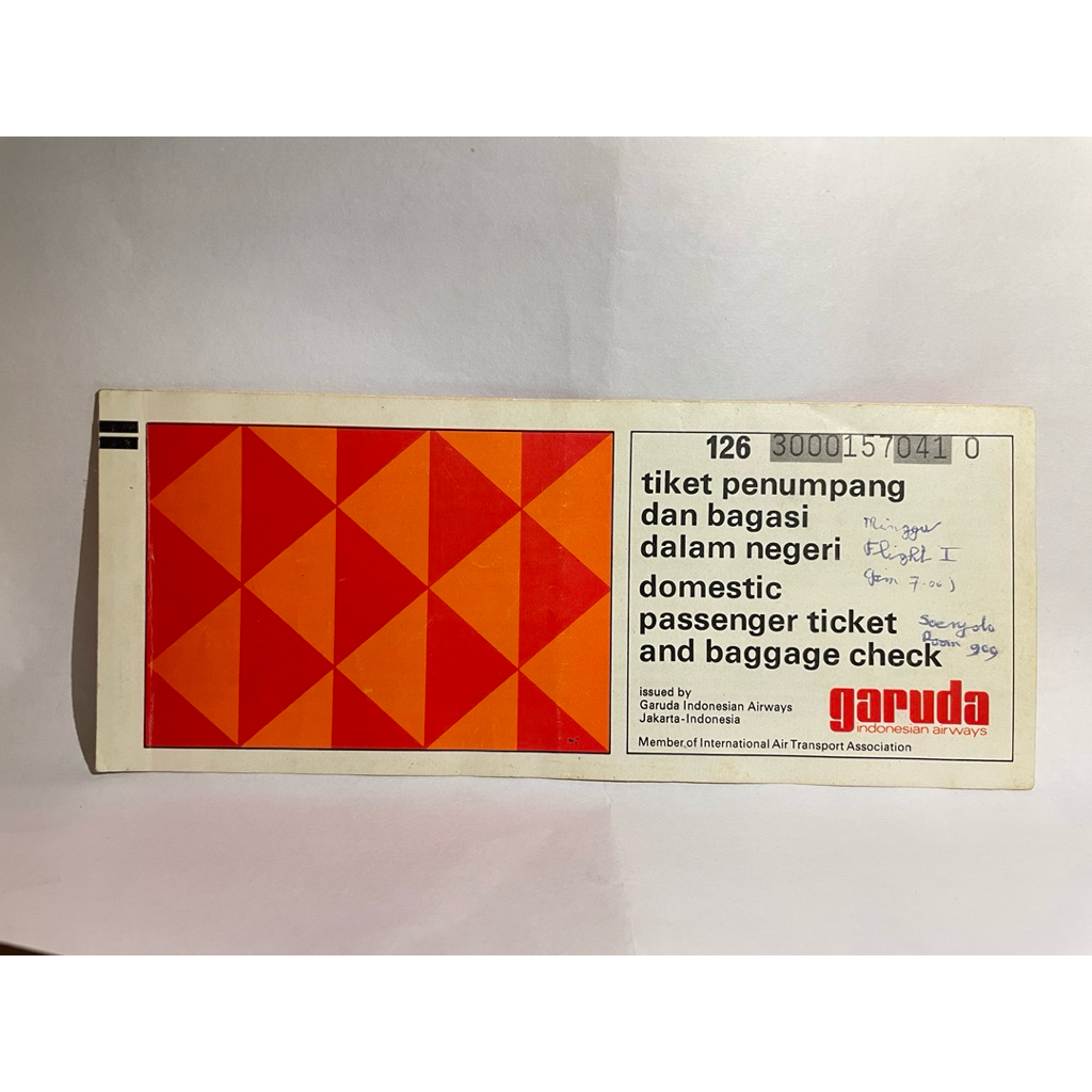 Tiket Pesawat Bekas - GARUDA