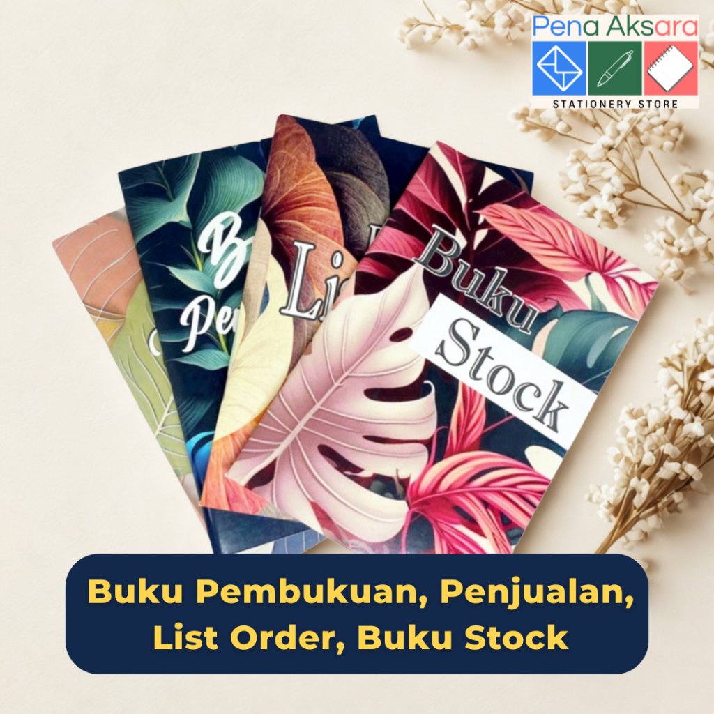 

Paket Pembukuan Bisnis Buku Jualan, Buku Stok, dan Buku Rekap Penjualan