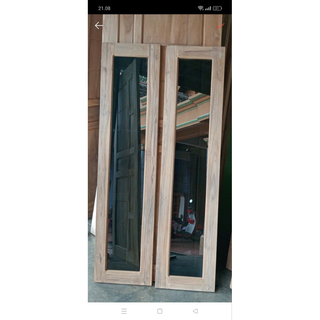 Jendela kaca minimalis modern