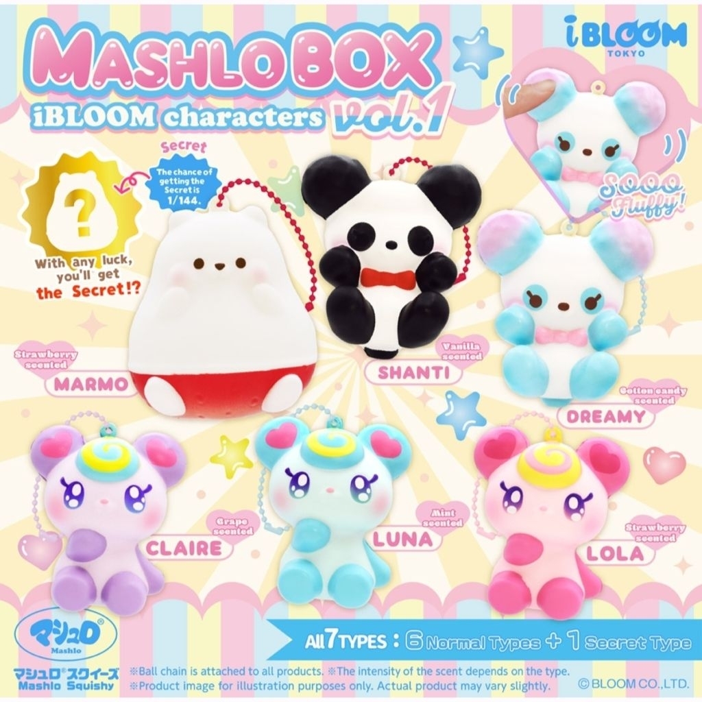 Squishy Ibloom Mashlo Characters Vol. 1 (blind box)