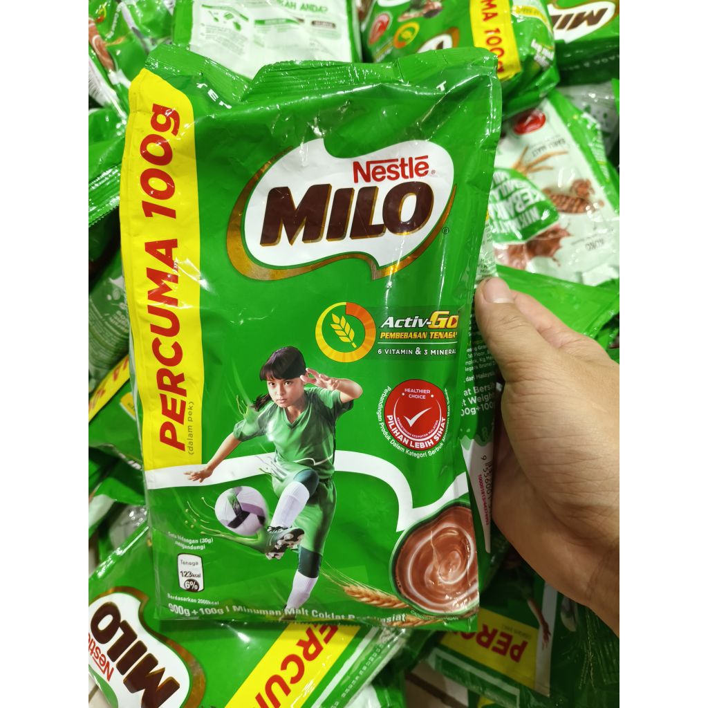 

Milo nestle Activ go 400gr / 400+50gr / 900gr / 900+100gr / 1kg original milo malay