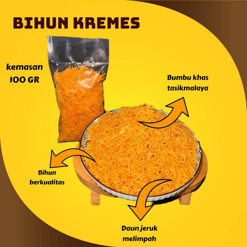 

BIHUN KREMES PEDAS GURIH DAUN JERUK - BIHUN KEREMES KEMASAN 100 GR