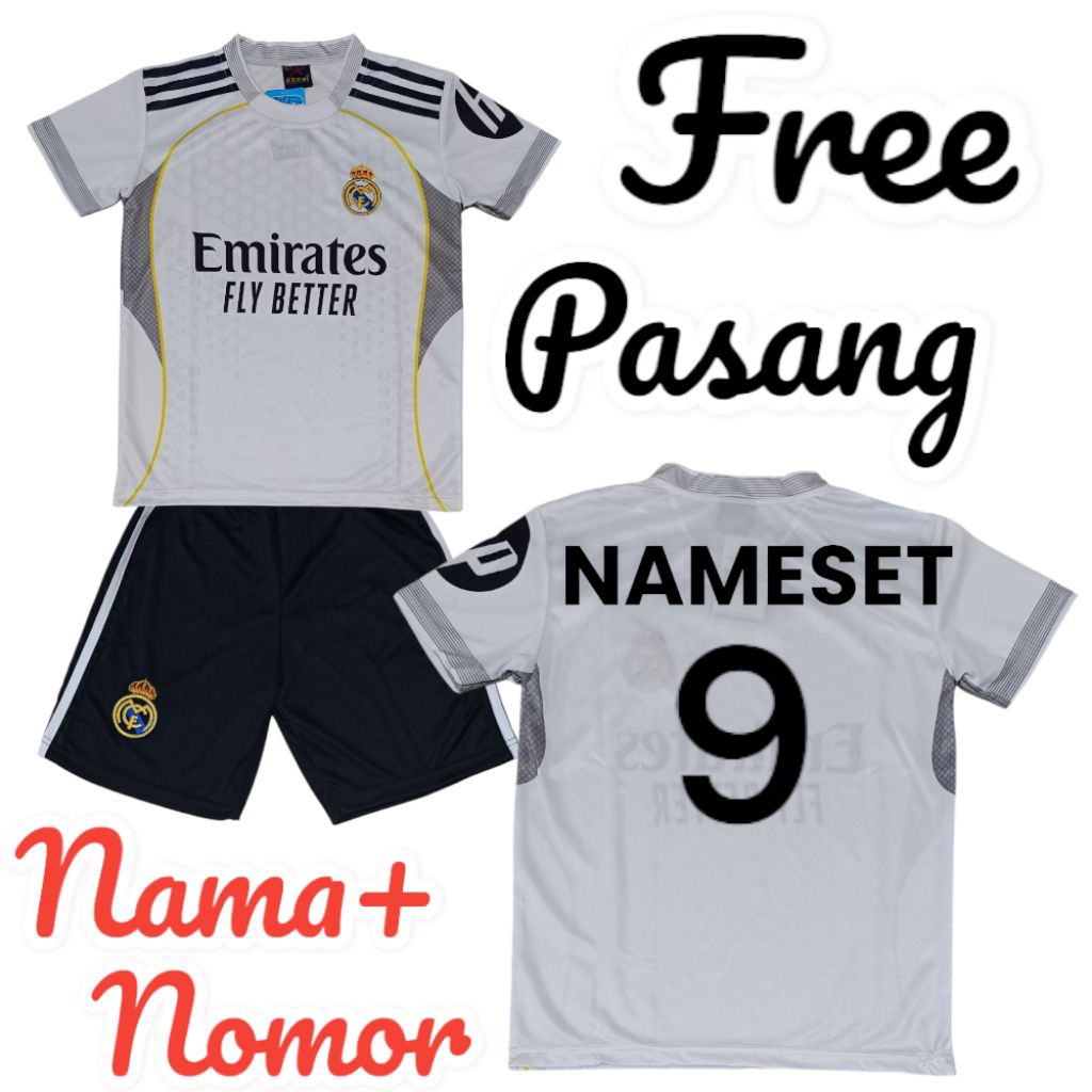 SETELAN JERSEY BOLA REAL-MADRID/SETELAN JERSEY BOLA BRAZIL/