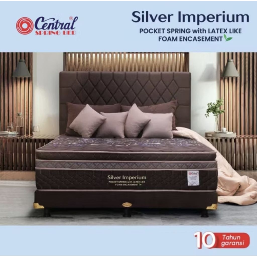 Springbed Central Imperium Pocket 90x200 Latex - Kasur Saja