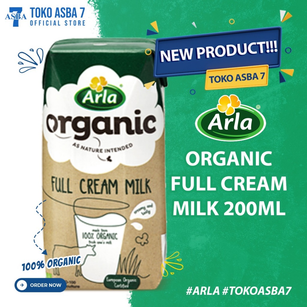 

[oddsolshop] pekanbaru/Arla Organic Full Cream Milk UHT 200ML Susu Organik Krim Penuh