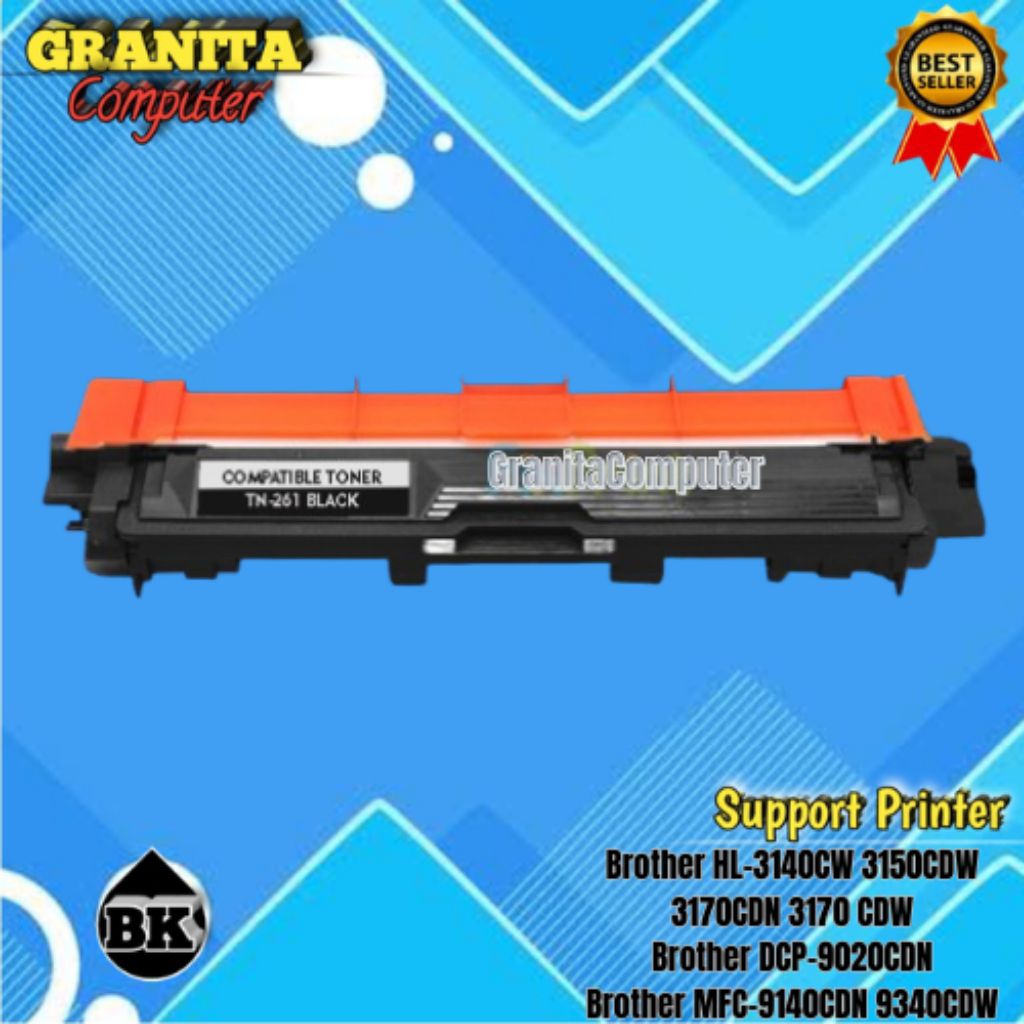 Toner Cartridge Brother TN-261 Black Compatible HL-3170CDW 3150CDN 9330CDW
