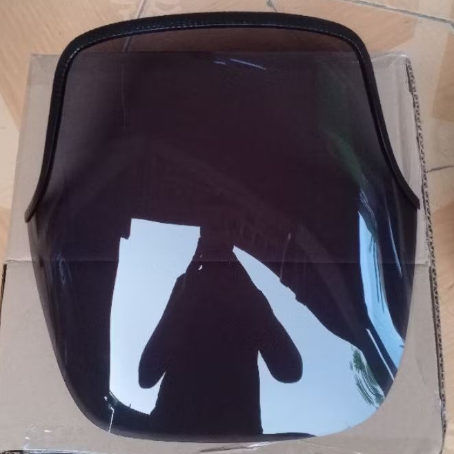 visor rgr crystal / winshield rgr crystal + karet /visor rgr  crystal  hitam