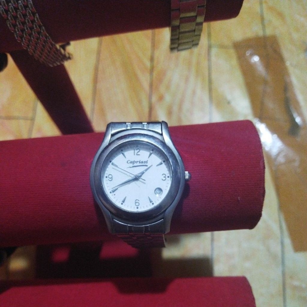 jam tangan pashion pria dan wanita capriasi original second pull stenles stell unit normal siap paka