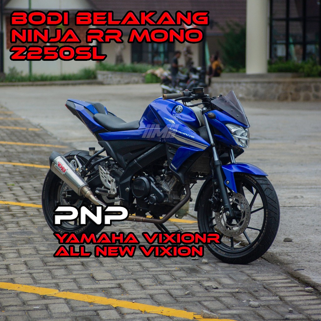 BODI BELAKANG ORIGINAL NINJA RR MONO / Z250 SL UNTUK YAMAHA ALL NEW VIXION DAN VIXION R (PNP)