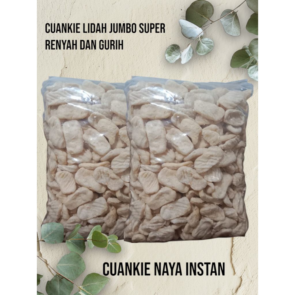 

Cuanki lidah jumbo isi 500pcs freekardus dan bubblewarf