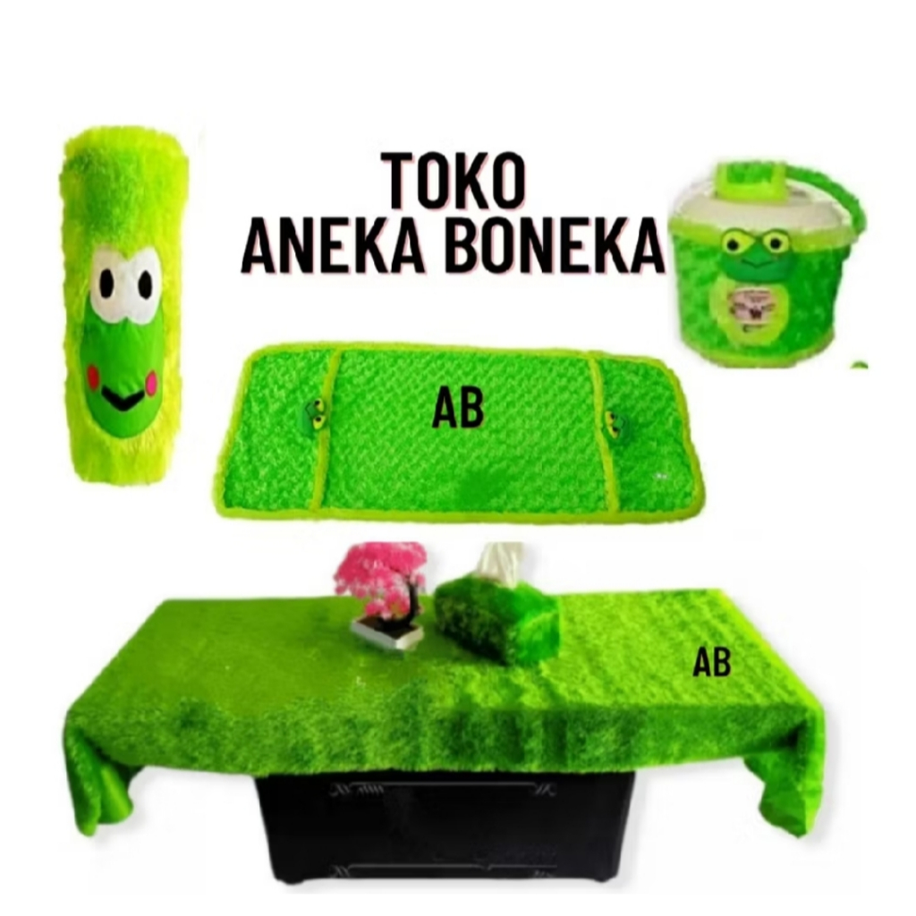 BANDO SET 5 IN 1+SARUNG GALON+SARUNG KULKAS+SARUNG MAGICOM+TEMPAT TISU+TAPLAK MEJA / TAPLAK MEJA TV