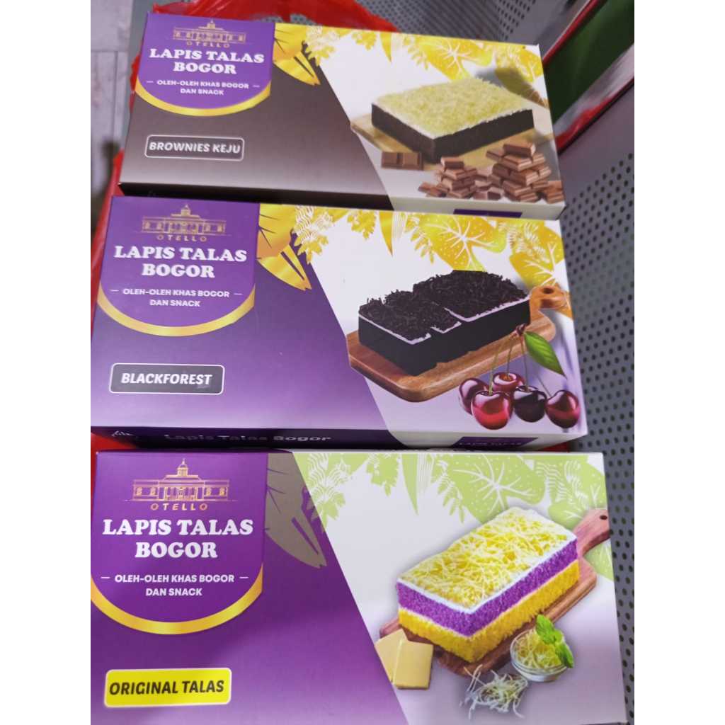

Lapis Talas Bogor Asli - All Varian (Dikirim Random) | Camilan Legit & Lembut!
