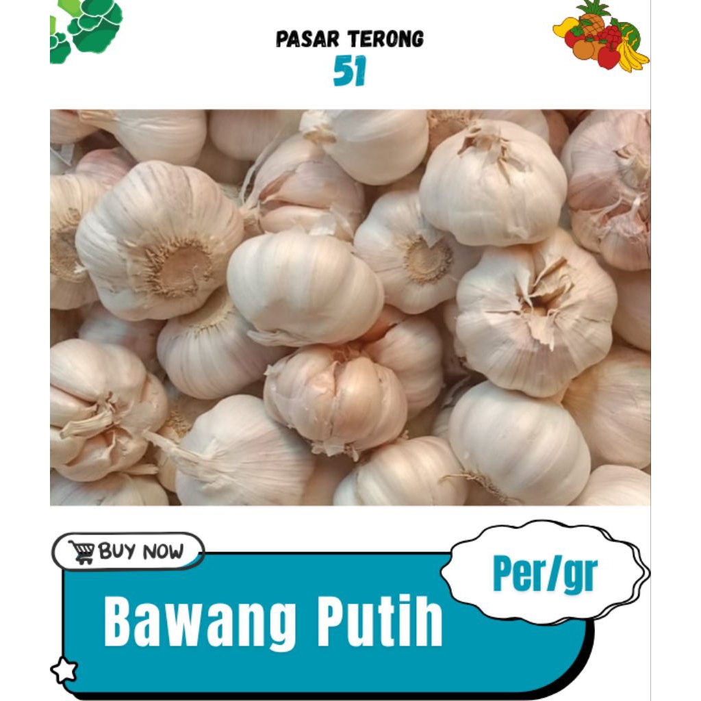 

Bawang Putih Makassar 13.000 Utuh/Kupas