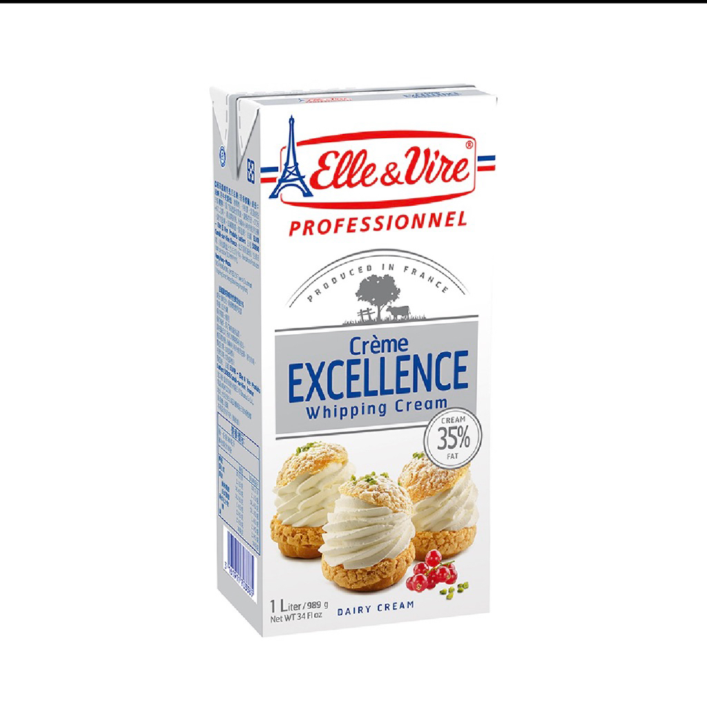 

Elle Vire Whipping Cream 1L krim kocok dingin dekorasi kue krim