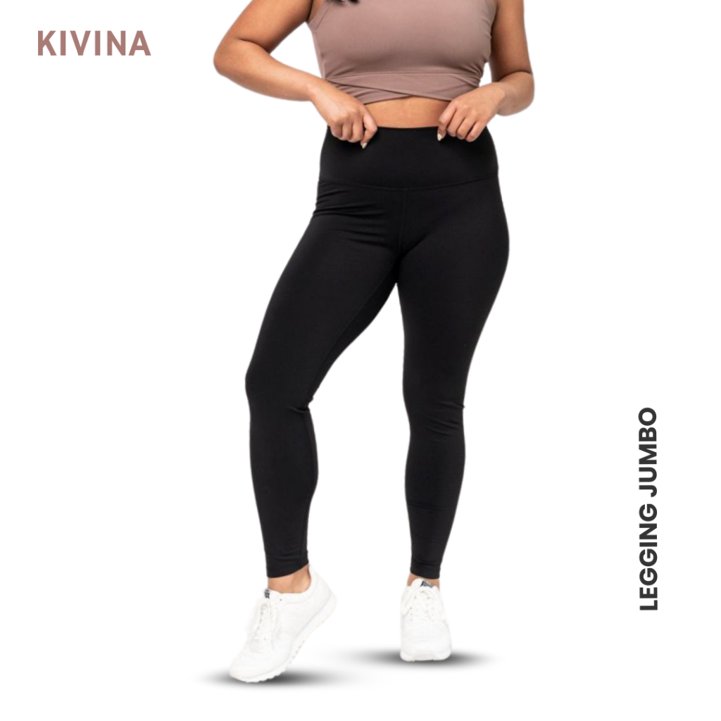 Kivina - Legging Kaos Rayon Wanita 7/8 Tebal