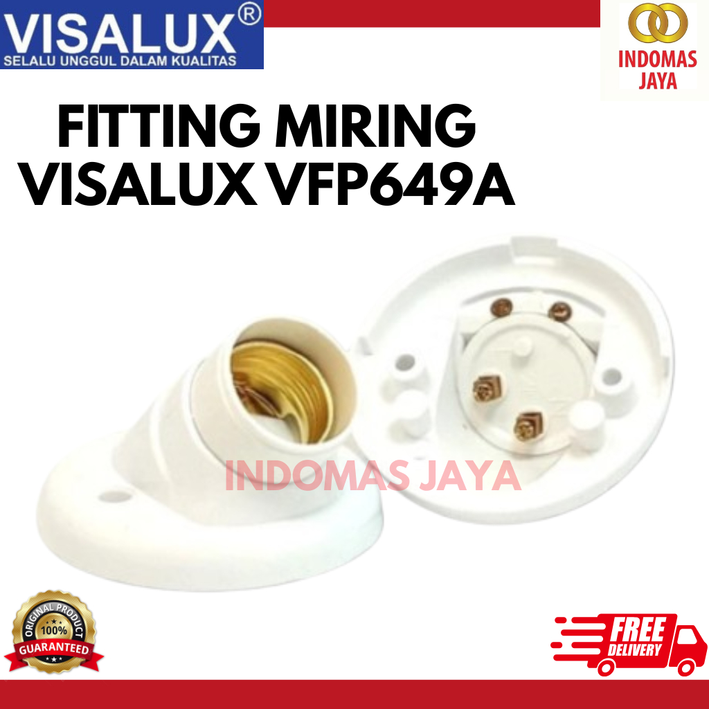 Fitting Lampu Duduk Miring / Fitting Plafon Miring VISALUX VS649A