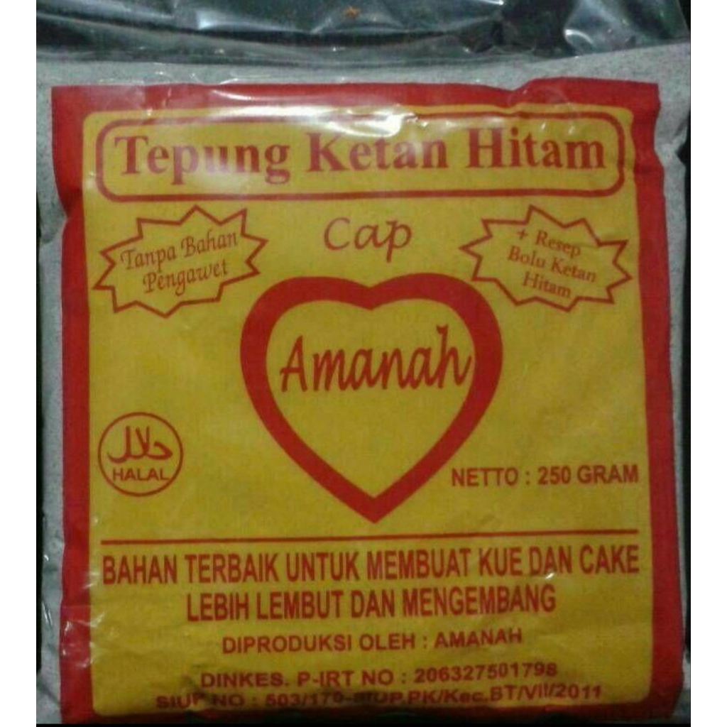 

tepung ketan hitam cap amanah