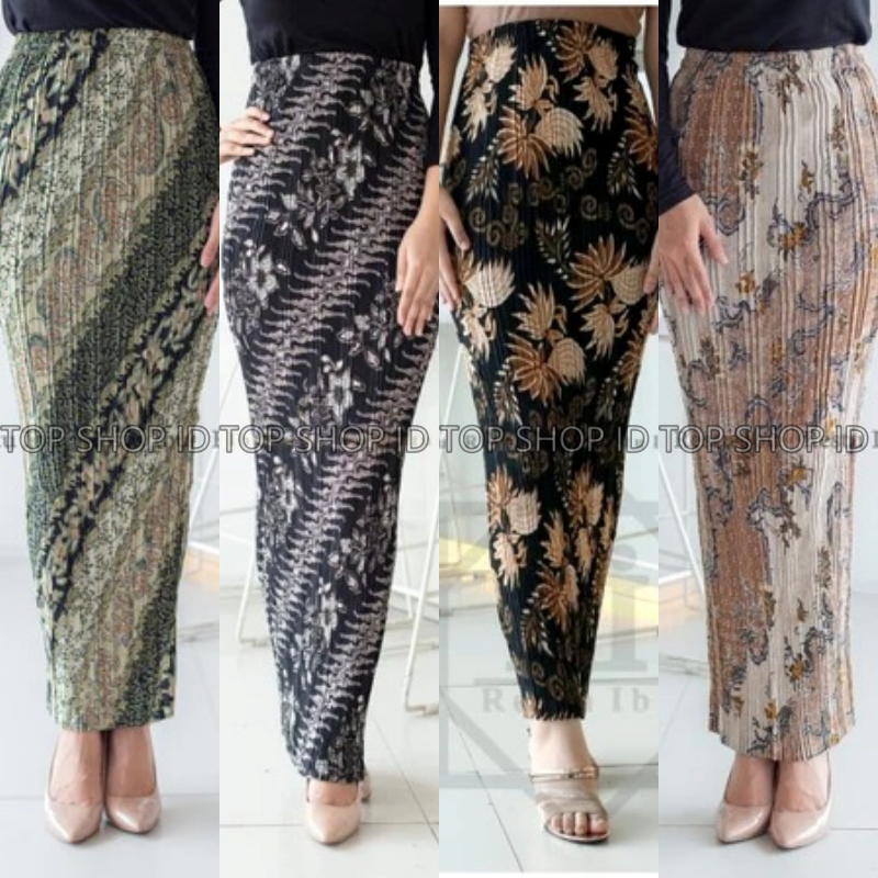 Rok plisket batik / rok plisket batik premium / rok plisket motif / rok batik kondangan bawahan
