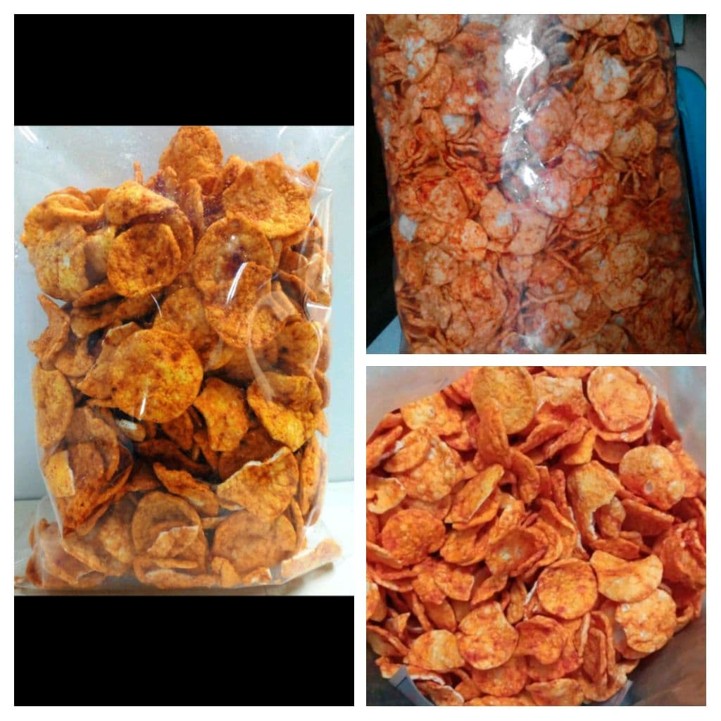 

Keripik Kentang Koin Rasa Udang Pedas Manis 200gr