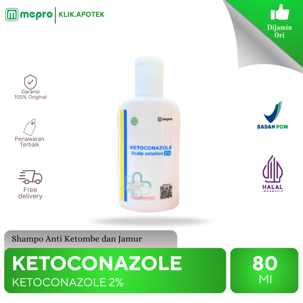 KETOCONAZOLE | SHAMPO ANTI JAMUR & KETOMBE 80ML | SCALP SHAMPO SOLUTION