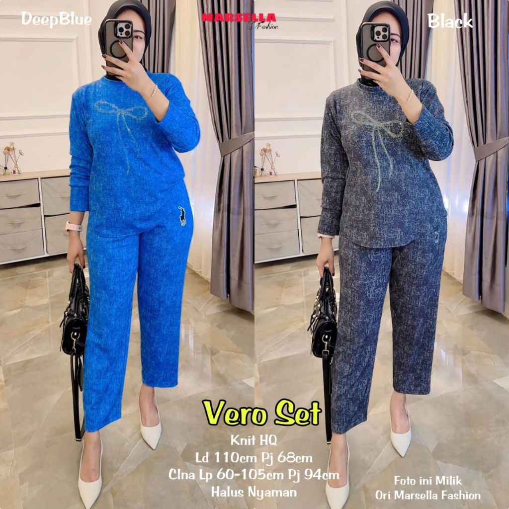 Setelan Wanita || Vero, Milea set celana || knit import LD 110 Pj 70 || Celana Lp max 60-105 Pj 95 |