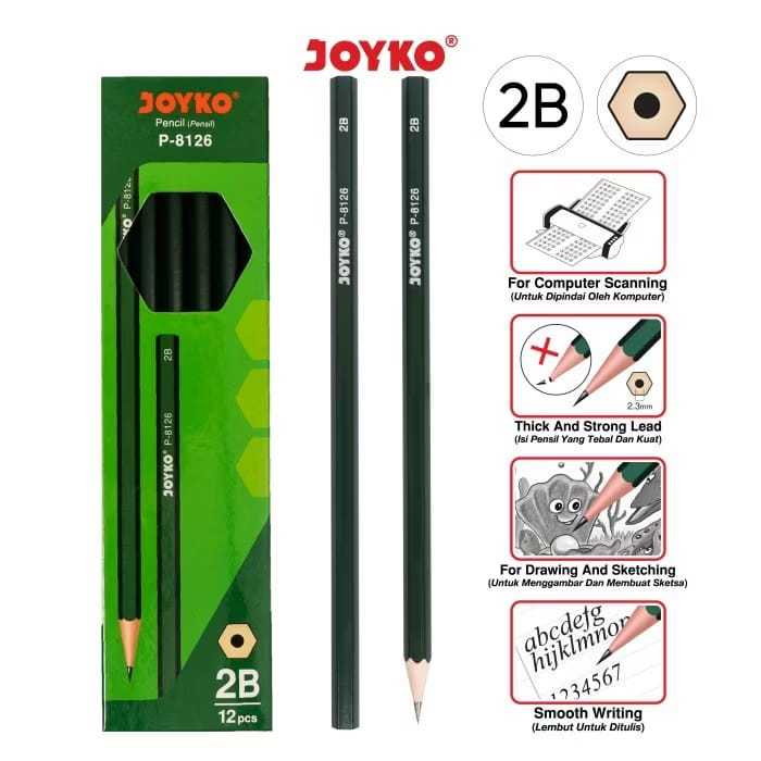 

PENSIL JOYKO 2B - TEBAL - 1 PCS