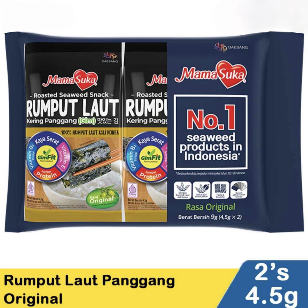 

Rumput laut panggang (Nori) Mama suka (2 pcs)