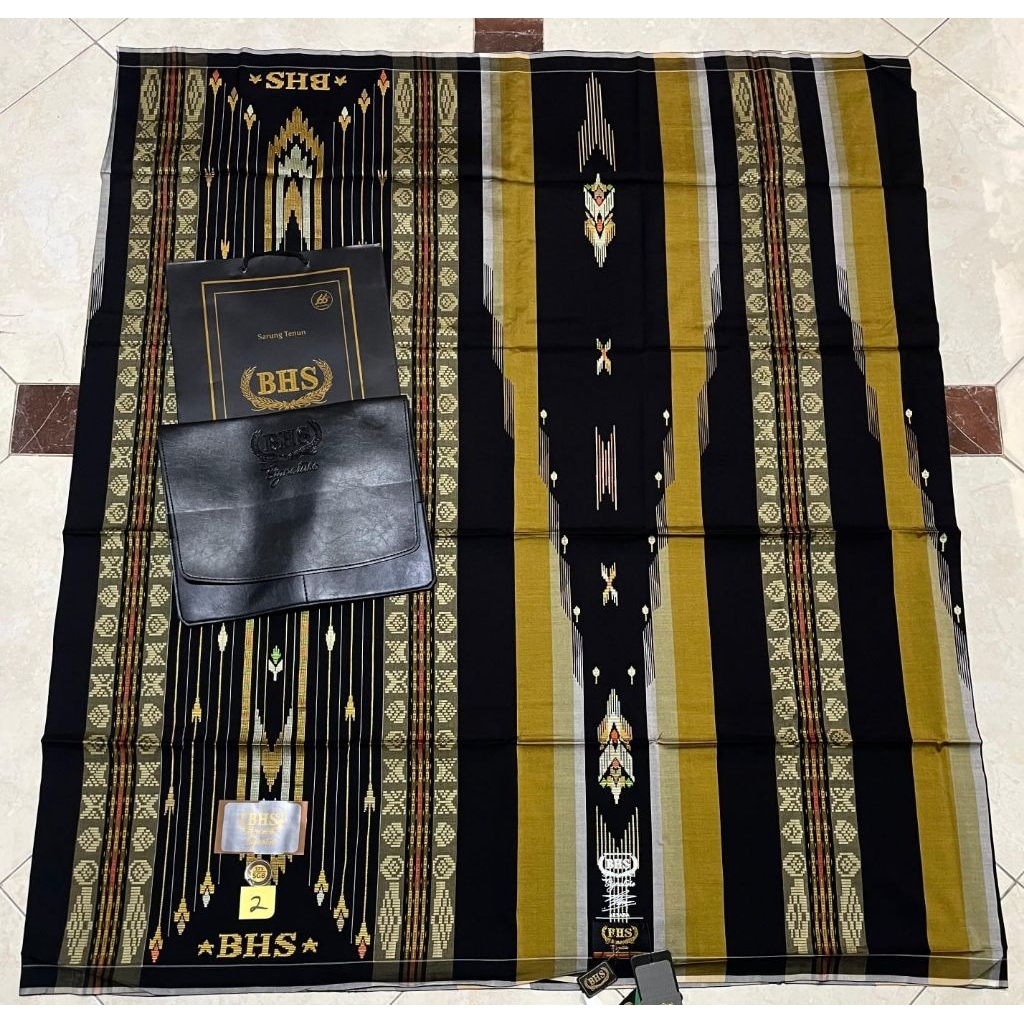 Sarung BHS Signature SGB Gold Premium Mercerized Songket Timbul ATBM (COD)
