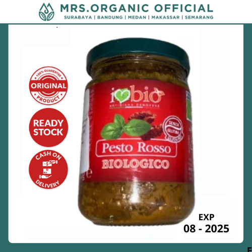 

Artigiana Genovese Organic Red Pesto 130g – Saus Pasta Italia – Pesto Merah Organik Asli Saus Tomat