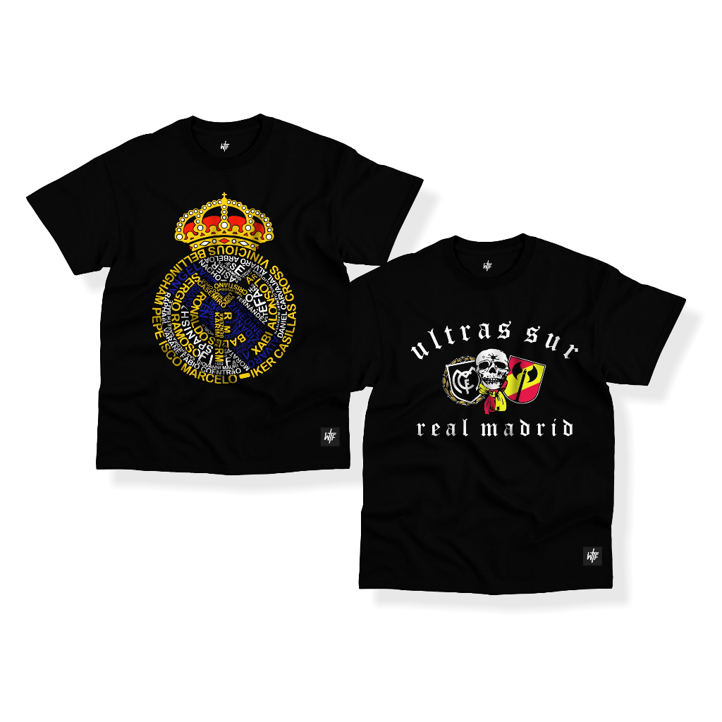 WTF T-shirt Baju Real Madrid Ultras Sur Los Balancos Hala Madrid Kaos Fans Club Realmadrid