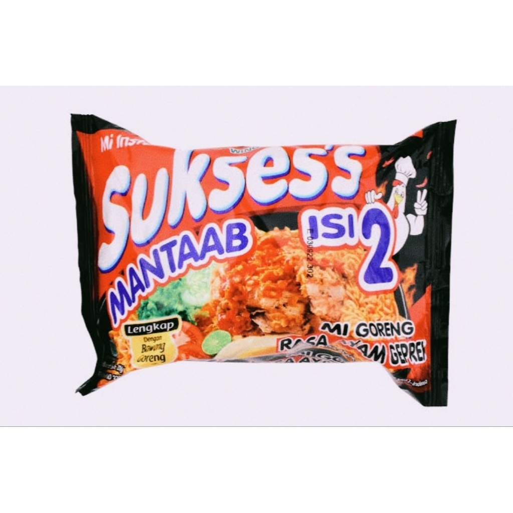

Mie suksess instant rasa ayam geprek